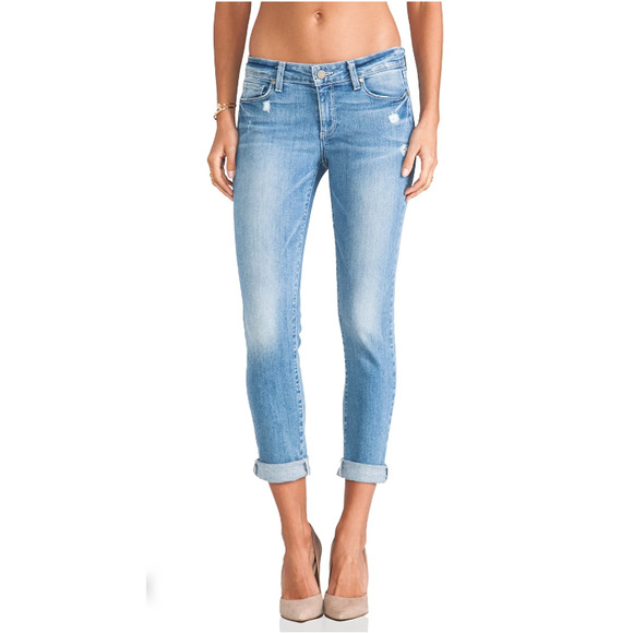 BUNDLE 2 Paige Mid-Rise Skinny Jeans | Skyline Ankle Peg & Verdugo Crop Sz 30 - Picture 7 of 16